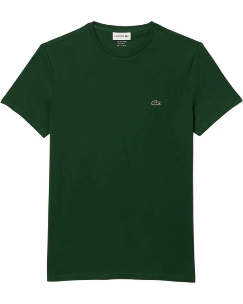 LACOSTE T-SHIRT PIMA TH6709 MANGA CURTA HOMEM VERDE