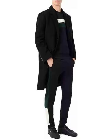 LACOSTE FELPA COLOUR-BLOCK FLEECE UOMO BLANCO