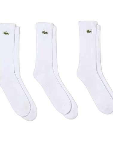 LACOSTE CONFEZIONE 3 CALZINI RA4182 TAGLIO ALTO BLANCO