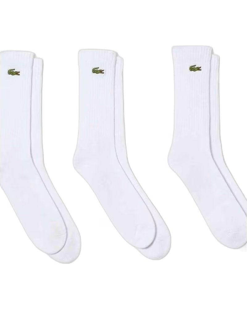 LACOSTE PACK 3 CHAUSSETTES RA4182 COUPE HAUTE BLANCO