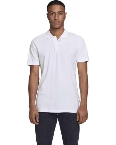 POLO HOMBRE JACK & JONES JJEBASIC SLIM FIT 12136516 BLANCO