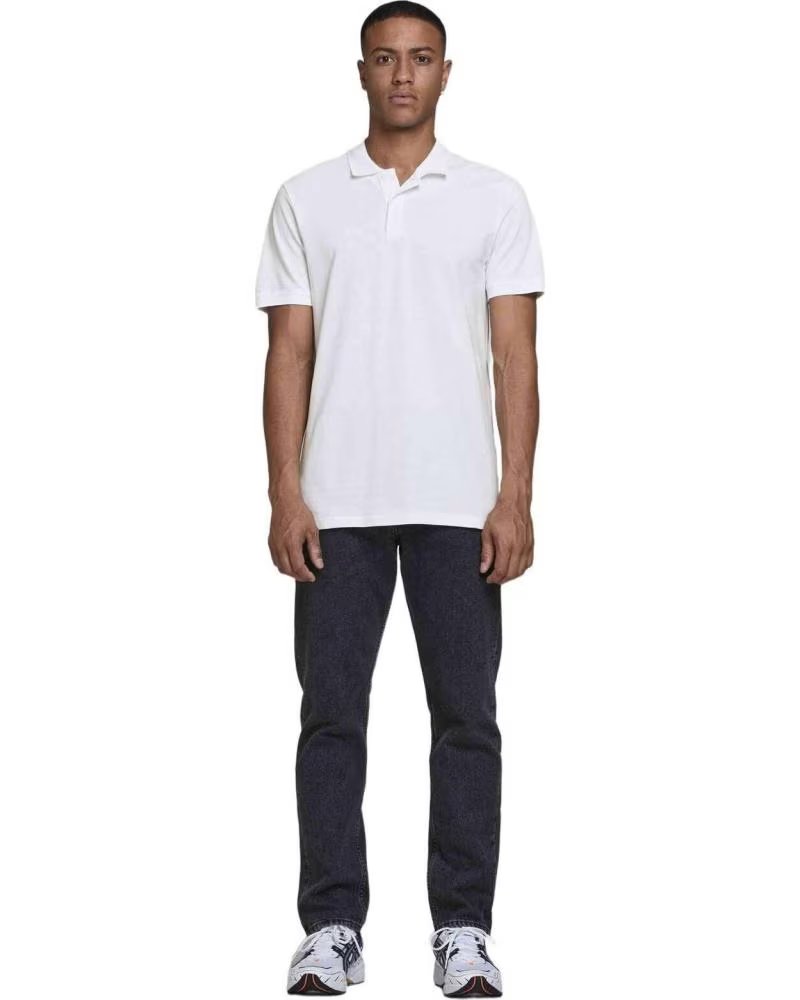 POLO HOMBRE JACK & JONES JJEBASIC SLIM FIT 12136516 BLANCO