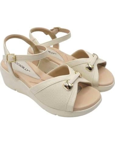 PICCADILLY SANDÁLIAS ANABELA 190-540377-2 PARA MULHER BEIGE