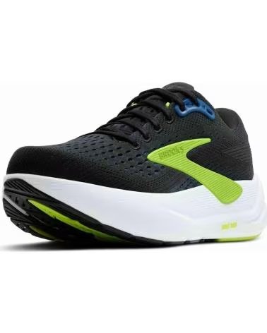 BROOKS SCARPE DA RUNNING GHOST MAX, AMMORTIZZAZIONE SUPERIORE BLACK-NAVY-ACID LIME