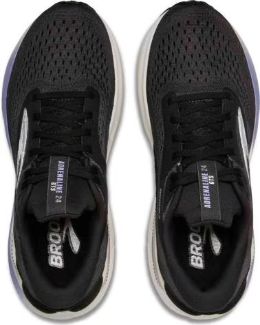 BROOKS TÊNIS DE CORRIDA FEMININO ADRENALINE GTS 1204261B099 EBONY-BLUE HERON-SILVER