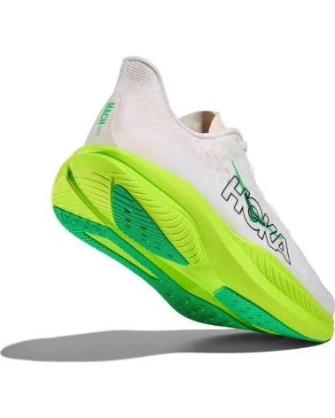 HOKA CHAUSSURES DE RUNNING MACH 6 WHITE-NEON LIME