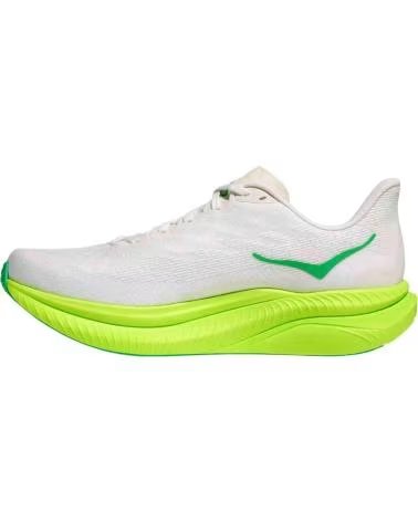 HOKA CHAUSSURES DE RUNNING MACH 6 WHITE-NEON LIME