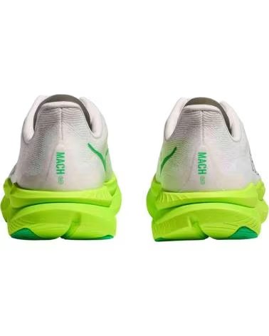 HOKA CHAUSSURES DE RUNNING MACH 6 WHITE-NEON LIME