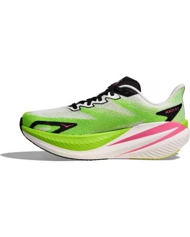 HOKA MACH X 3 LAUFSCHUHE FÜR DAMEN WHITE-NEON LIME