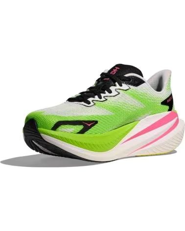 HOKA MACH X 3 LAUFSCHUHE FÜR DAMEN WHITE-NEON LIME