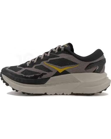 HOKA 0001161990-BCM BLACK-CEMENT RUNNING SHOES FOR MEN