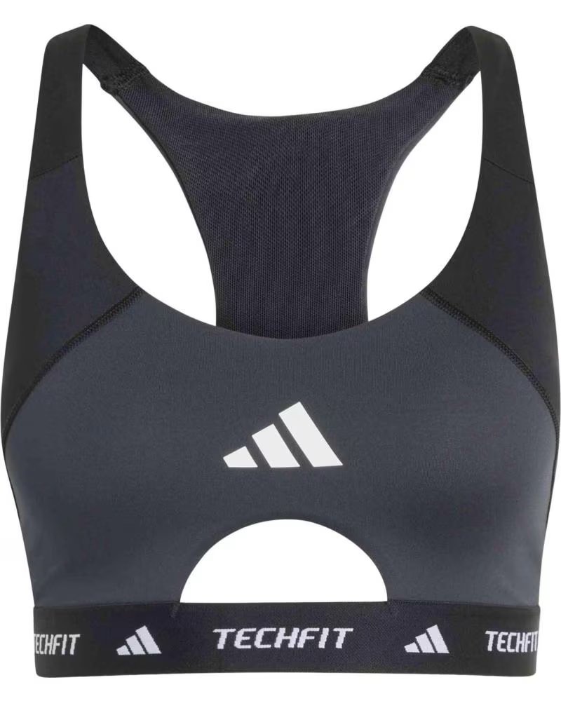 ADIDAS REGGISENO SPORTIVO TECHFIT WORKOUT NERO BLOCK