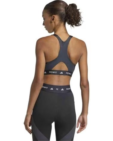 ADIDAS REGGISENO SPORTIVO TECHFIT WORKOUT NERO BLOCK