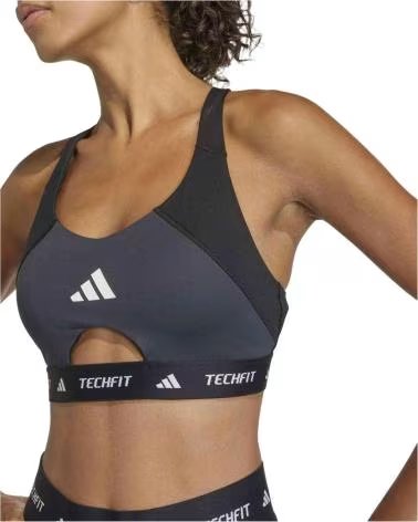 ADIDAS REGGISENO SPORTIVO TECHFIT WORKOUT NERO BLOCK