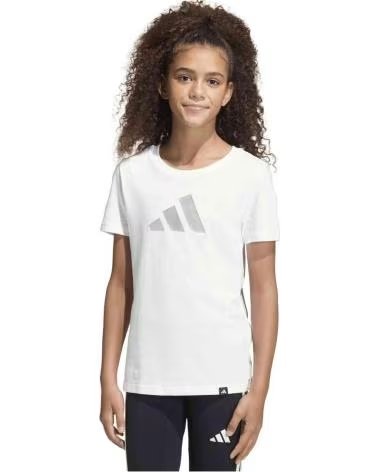 ADIDAS CAMISETA DE MANGA CORTA JG GLAM T EN BLANCO PARA NINAS WHITE