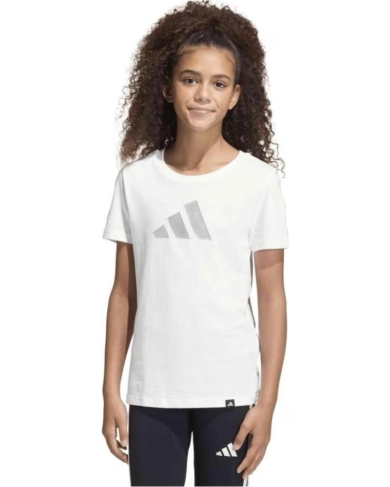 ADIDAS CAMISETA DE MANGA CORTA JG GLAM T EN BLANCO PARA NINAS WHITE