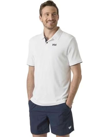 HELLY HANSEN POLO 34367-2 MANCHES COURTES BLANC HOMME NEGRO