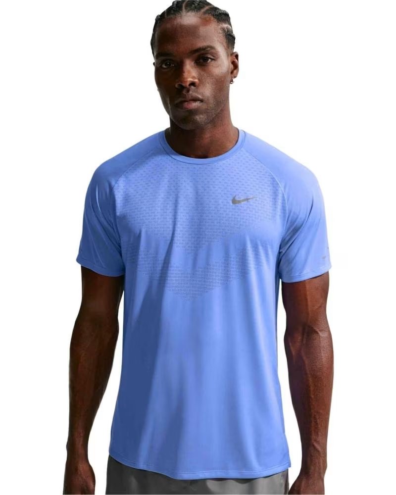 NIKE CAMISETA STRIDE MANGA CORTA AZUL HOMBRE BLUE
