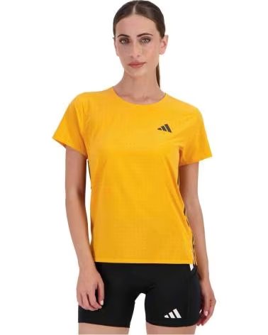 ADIDAS T-SHIRT DONNA ADIZERO TEE W GIALLA PUTA