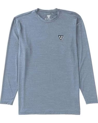 VISSLA CAMISETA DE MANGA COMPRIDA ML02WTEL-SLH SLATE HEATHER