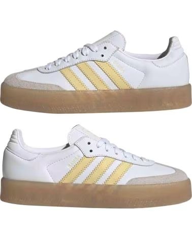 ADIDAS BASKETS SAMBAE W BLANC FTWWHT-ORGTIN-SEICTA