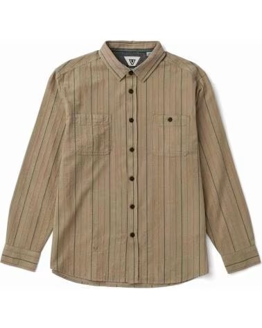VISSLA CHEMISE RAILS CORD PRINTED ECO À MANCHES LONGUES LIGHT KHAKI