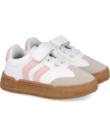 BUBBLE BOBBLE Zapatillas Mdc1177 en blanco-rosa para ninas BLANCO-ROSA