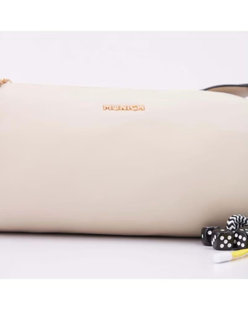 MUNICH BOLSO BANDOLERA CHARMS BARREL BEIGE