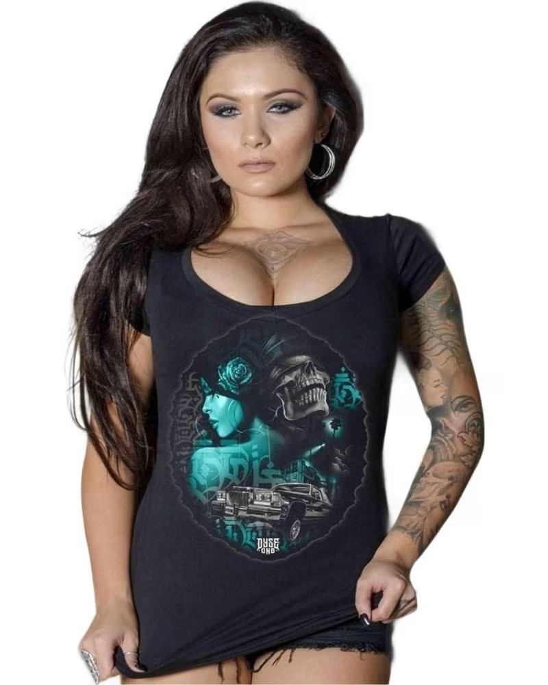 DYSE ONE CAMISETA DE MANGA CURTA 072-4712 PRETA PARA MULHER