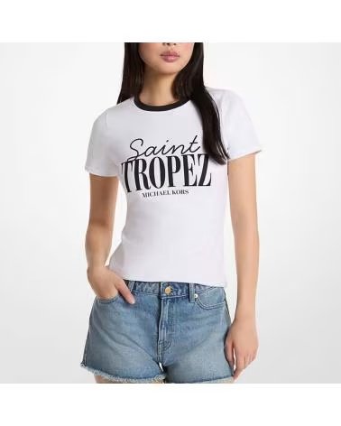 MICHAEL KORS T-SHIRT MODÈLE MS6520FANU COULEUR BLANC 100