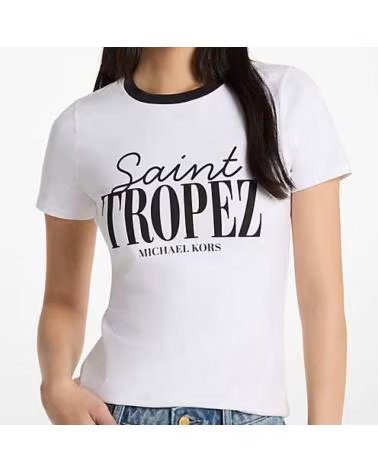 MICHAEL KORS T-SHIRT MODÈLE MS6520FANU COULEUR BLANC 100