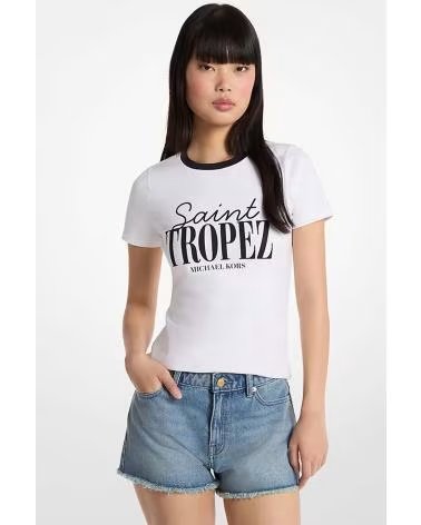 MICHAEL KORS T-SHIRT MODÈLE MS6520FANU COULEUR BLANC 100