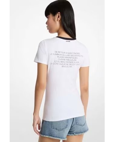 MICHAEL KORS T-SHIRT MODÈLE MS6520FANU COULEUR BLANC 100