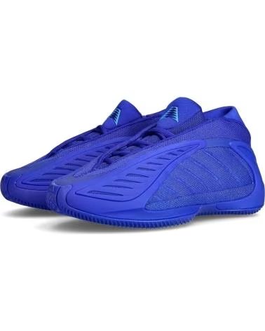 ADIDAS ZAPATILLAS DE BALONCESTO ANTHONY EDWARDS 2 JR “LUCID BLUE” EN AZUL PARA NINOS UNISEX