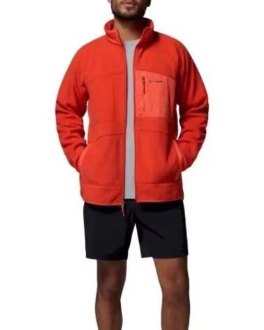 COLUMBIA FELPA FAST TREK OVERLAY ARANCIONE 845