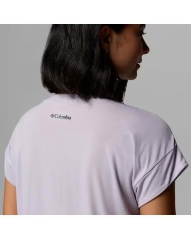 COLUMBIA DANIELA FALLS SS T-SHIRT FOR WOMEN, VIOLET 551