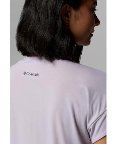 COLUMBIA DANIELA FALLS SS T-SHIRT FOR WOMEN, VIOLET 551