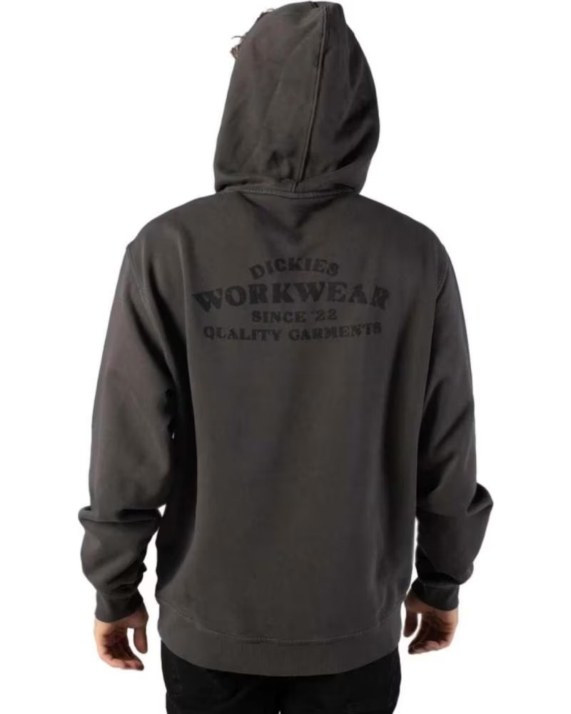 DICKIES FELPA CON CAPPUCCIO DK0A87NQ GRIGIA BLK1
