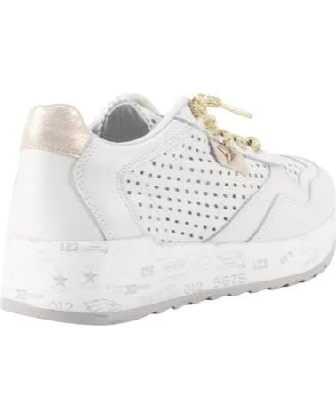 CETTI TÉNIS 848XL BRANCOS PERFURADOS COM DETALHES METALIZADOS BLANCO