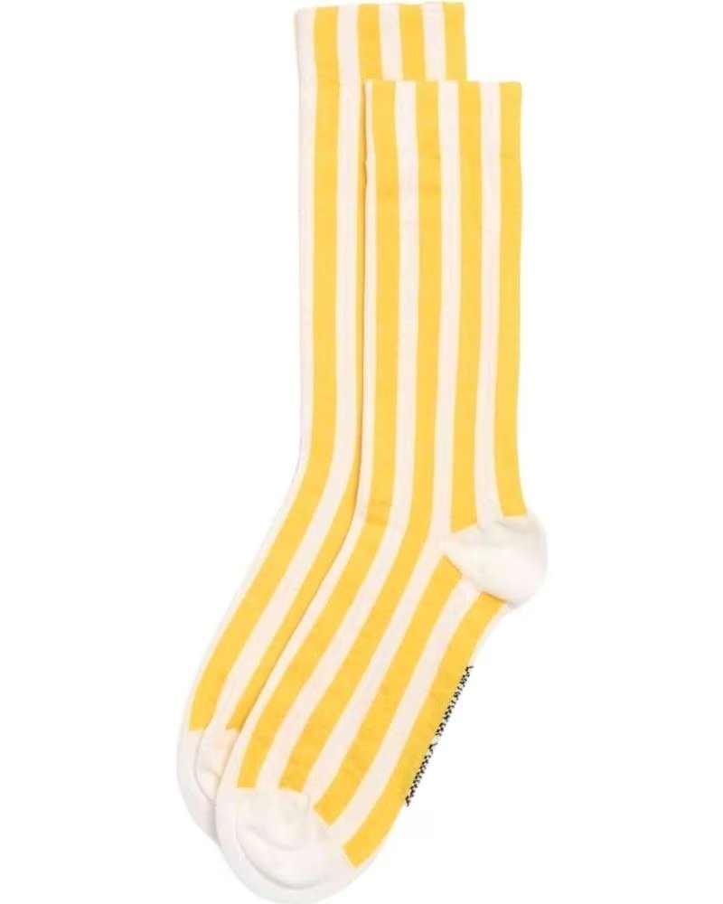 EDMMOND STUDIOS CHAUSSETTES 125-94-03150 À RAYURES JAUNES