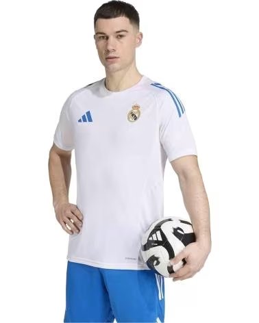 ADIDAS CAMISETA DE FUTBOL REAL EU TR JSY EN BLANCO PARA UNISEX WHITE