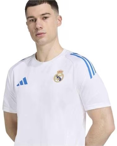 ADIDAS CAMISETA DE FUTBOL REAL EU TR JSY EN BLANCO PARA UNISEX WHITE
