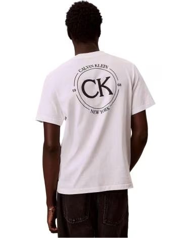 CALVIN KLEIN CAMISETA DE MANGA CORTA LV04RE825G - CAMISETA EN BLANCO PARA HOMBRE BRIGHT WHITE