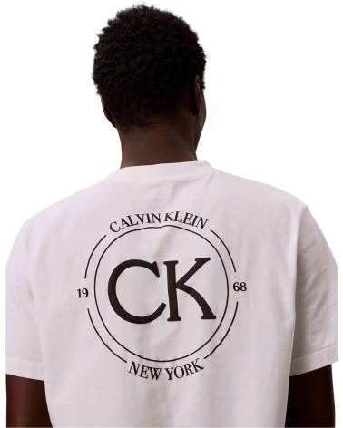 CALVIN KLEIN CAMISETA DE MANGA CORTA LV04RE825G - CAMISETA EN BLANCO PARA HOMBRE BRIGHT WHITE