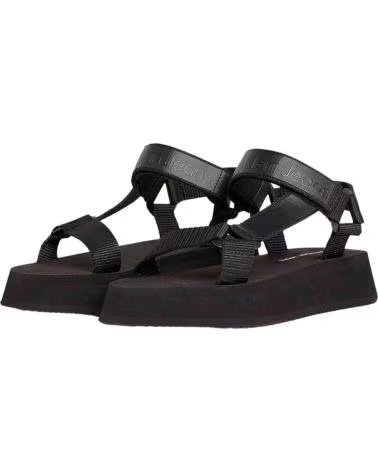 CALVIN KLEIN YW0YW01353 PLATEAU-SANDALEN BEH-NEGRO