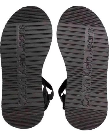 CALVIN KLEIN YW0YW01353 PLATEAU-SANDALEN BEH-NEGRO