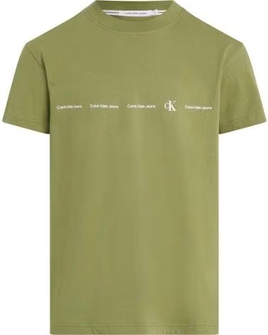 CALVIN KLEIN T-SHIRT A MANICHE CORTE J30J324668 L9N-VERDE