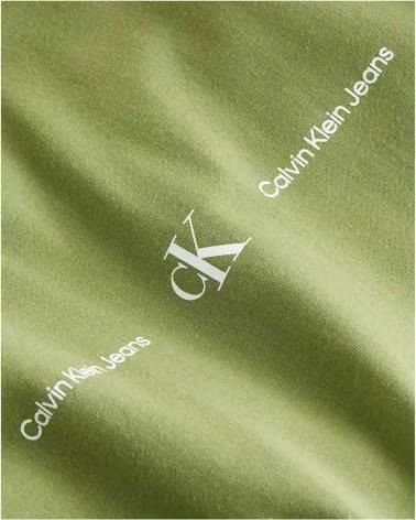 CALVIN KLEIN T-SHIRT A MANICHE CORTE J30J324668 L9N-VERDE