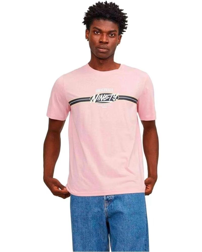 JACK AND JONES & 12250411 ORIGINALS T-SHIRT ROSA FÜR HERREN