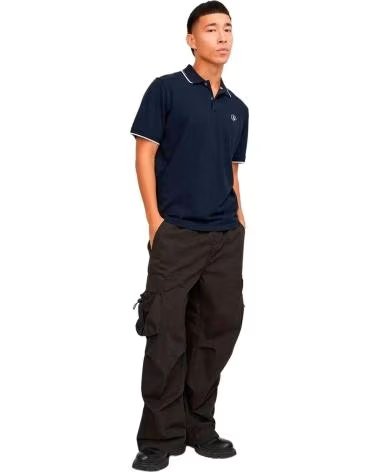 JACK AND JONES POLO DE MANGA CORTA JACKJONES JACK JONES 12252395 - POLO EN AZUL PARA HOMBRE AZUL MARINO